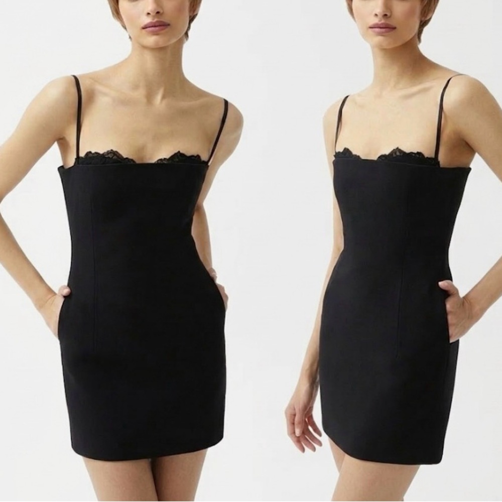 The New Arrivals ILKYAZ OZEL women Noelle Mini Body-con strapless Dress SZ 6 / 8
